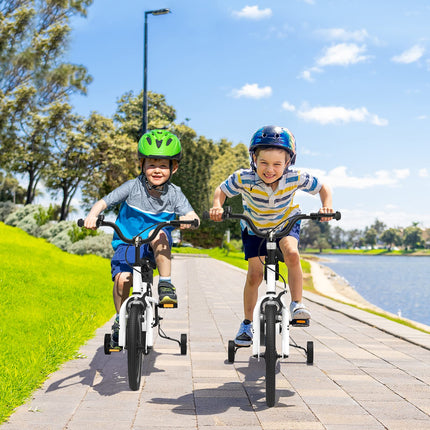 BABY JOY Kids Bike, 12 14 16 18 Inch Children Bikes for Boys Girls Age 3-8 Years w/Training Wheels