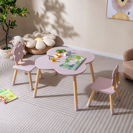 Costzon Kids Wooden Toddler Desk Set for Classroom Daycare Home