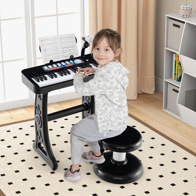 Costzon Kids Piano, 37 Key Piano Toy Keyboard w/ Microphone