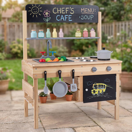 Costzon Mud Kitchen w/Stoves for Kids