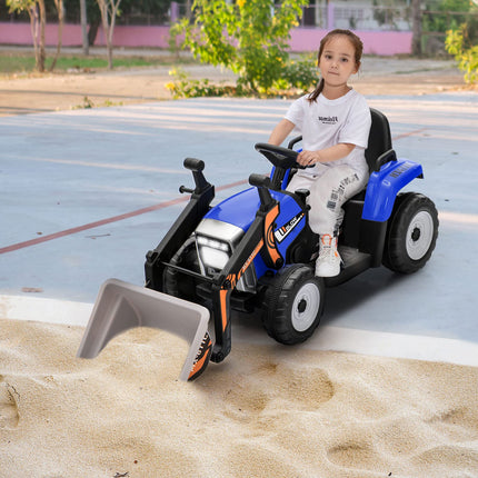 Costzon Ride on Car, 12V Excavator with Remote Control, Battery Powered Construction Vehicle