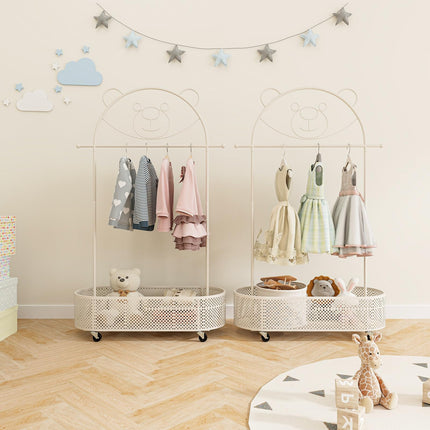 Costzon Kids Clothing Rack, Height Adjustable Kids Dress Up Storage for Hanging Clothes