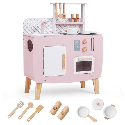 Costzon Kids Kitchen Playset | Toddler Interactive Pretend Play Toy w/Oven