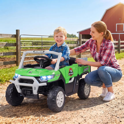 Costzon 24V Kids UTV Ride on Car Truck with Trunk & 2 x 100W Motors