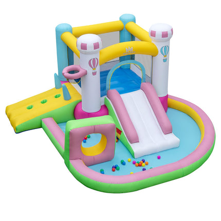 BOUNTECH Inflatable Bounce House, Bouncy House with Slide for Kids 3-6 Indoor Outdoor with Obstacle