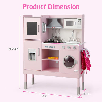 Wooden Kitchen Toy Set - Costzon