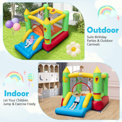 BOUNTECH Inflatable Bounce House（Smiling Face without Air Blower）