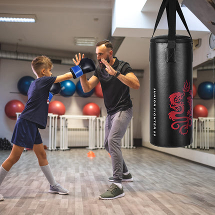 Costzon 2 FT Kids Punch Bag Boxing Set Kick Ball Gloves Skipping Rope Hook Children
