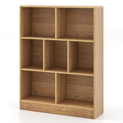 Costzon Montessori Shelf, 7-Section Toy Storage Organizer for Books Toys