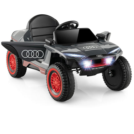Costzon Ride on Car, Audi Licensed E-tron Racing Car, 12V Battery Powered Electric Vehicle