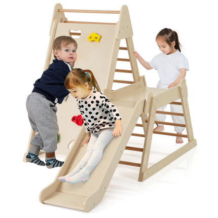 Costzon Indoor Kids Jungle Gym Climbing Toys for Toddlers with Extended Slide