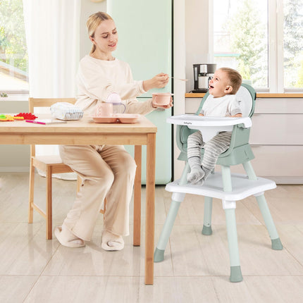 BABY JOY Baby High Chair 8 in 1 Convertible Highchair