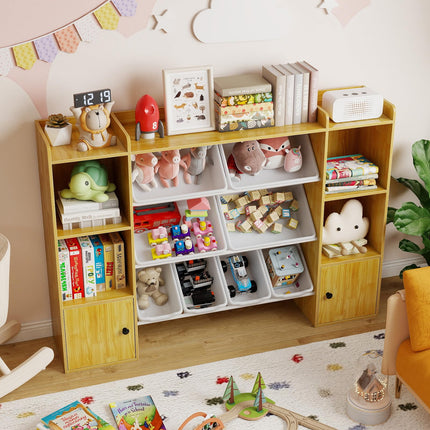 Costzon 56" Toy Storage Organizer Kids Bookshelf and Toy Storage