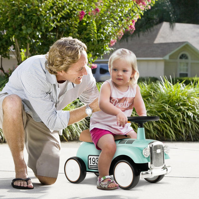 Costzon Ride On Push Car for Toddlers, Classic Kids Ride On Car Foot-to-Floor Sliding Car with Steering Wheel