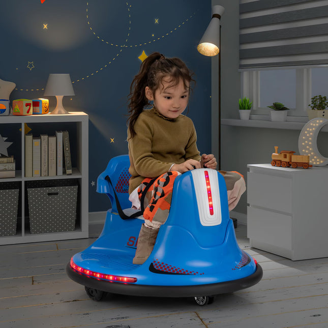 Costzon 12V Kids Ride On Bumper Car, Electric Bumper Car