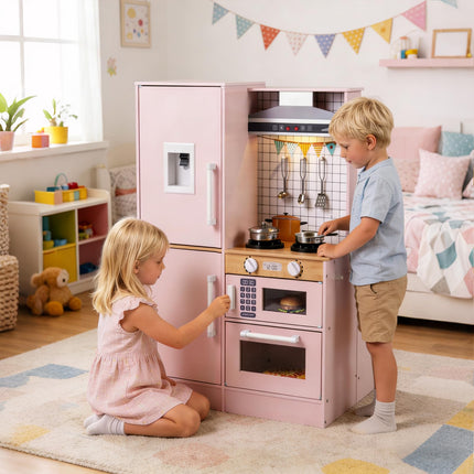 Costzon Dual-Sided Kids Kitchen Playset