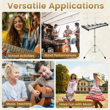 Costzon 32 Notes Glockenspiel | Xylophone Percussion Instrument for Beginners