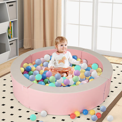 Costzon Ball Pit, Detachable Foam Pool for Toddlers or Dogs with 50 Colorful Ocean Balls
