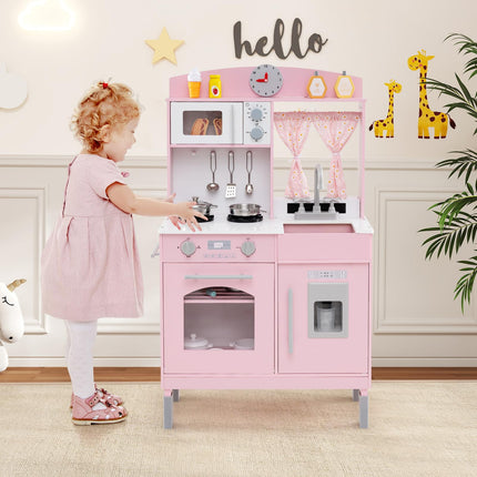 Costzon Kids Wooden Little Chef Pretend Toy