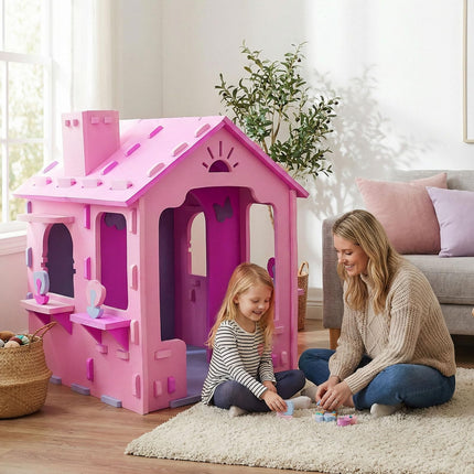 Costzon Playhouse EVA Foam Kids Indoor Cottage Playground