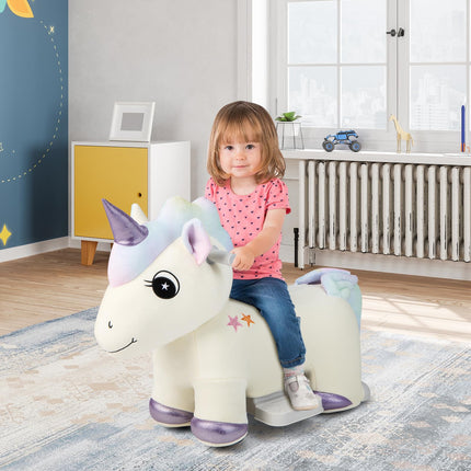 Costzon Kids Ride on Toy Car, 6V Battery Powered Electric Ride on Animal Toy, Cute Ride on Horse Riding Pony