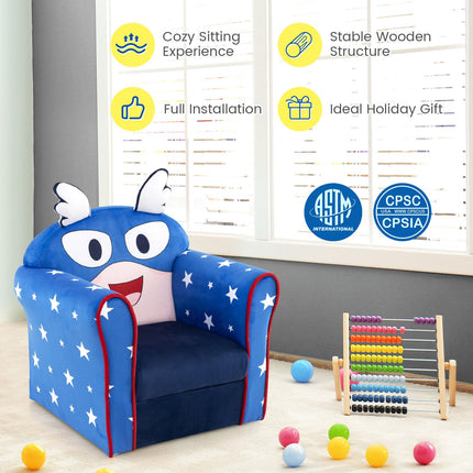 Costzon Kids Sofa, Children Armrest Chair with Pattern, Toddler Furniture