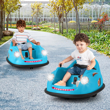 Costzon Bumper Car for Toddler, 12V Electric Kids Ride on Bumper Car with Remote Control, Battery Powered Baby Bumping Toy Gift