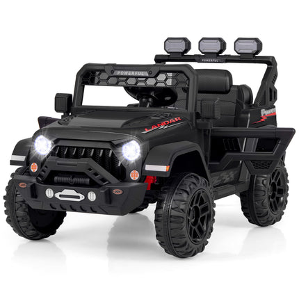 Costzon Kids Ride on Truck, 12V Electric Ride on Car with Remote Control, 3 Speed & Spring Suspension