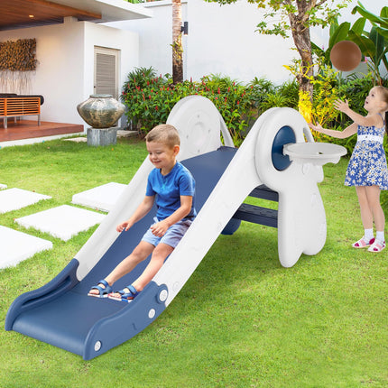 Costzon 3-in-1 Freestanding Foldable Baby Slide for Kids Climber Playset