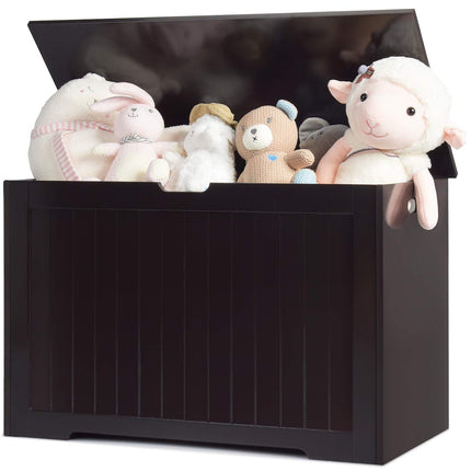 Costzon Wooden Toy Box, Toy Chest & Storage Organizer