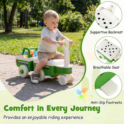 Costzon 4-in-1 Ride On Push Car for Toddlers