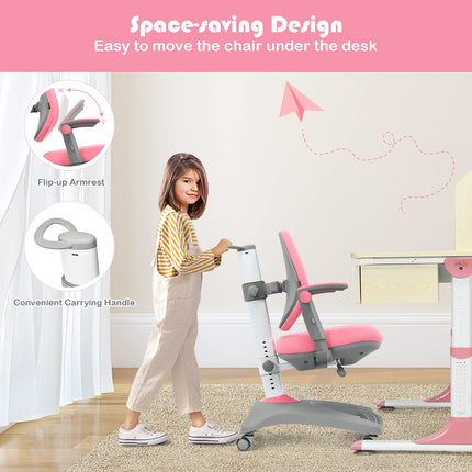 Costzon Kids Chair, Adjustable Height Student Chair, Home School Ergonomic Computer Chair, Kids Desk Chair