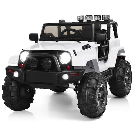 Costzon Ride On Car, 12V Battery Powered Electric Ride On Truck w/Parental Remote Control